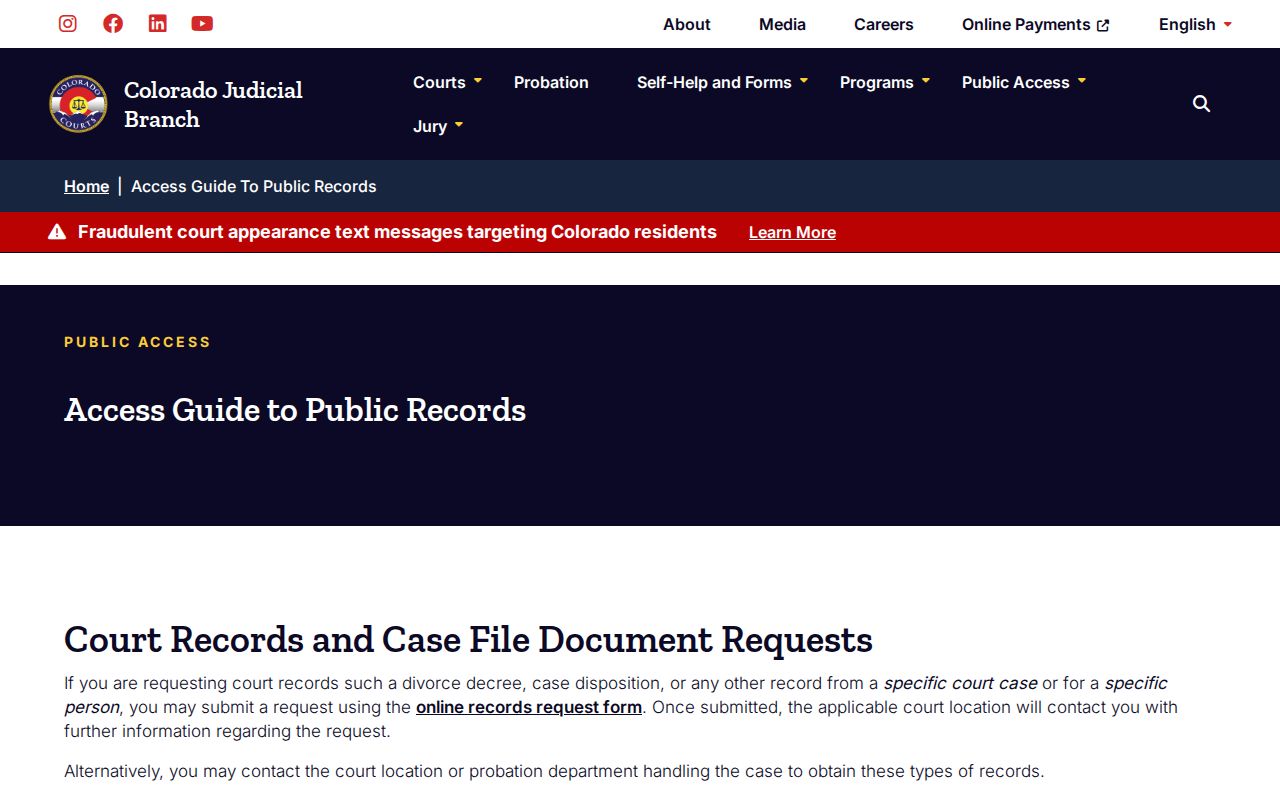 Ouray County warrant records official access guidance